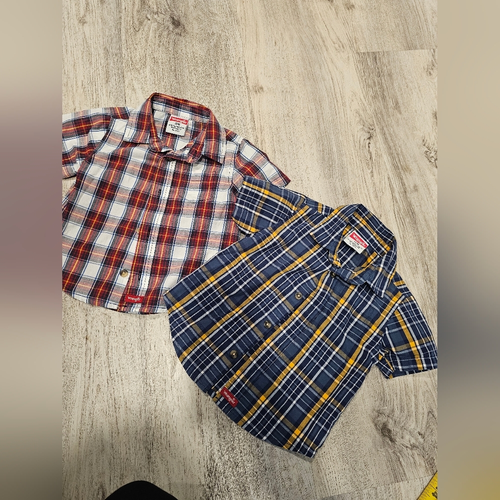 Plaid Kids Shirt Set 2 Wrangler